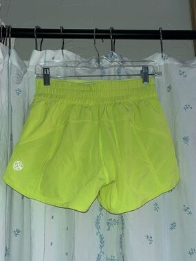 lululemon athletica Neon Yellow Women's Athletic Shorts
